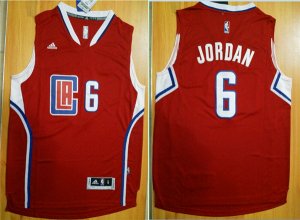 Maillot De Basket Los Angeles Clippers DeAndre Jordan 6 Tissus Sportif Fans Edition New Pattern Rouge